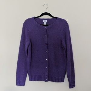 Lavender Cardigan Sweater